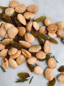 Marcona almonds, Candied Rosemary & Raisin Pouch