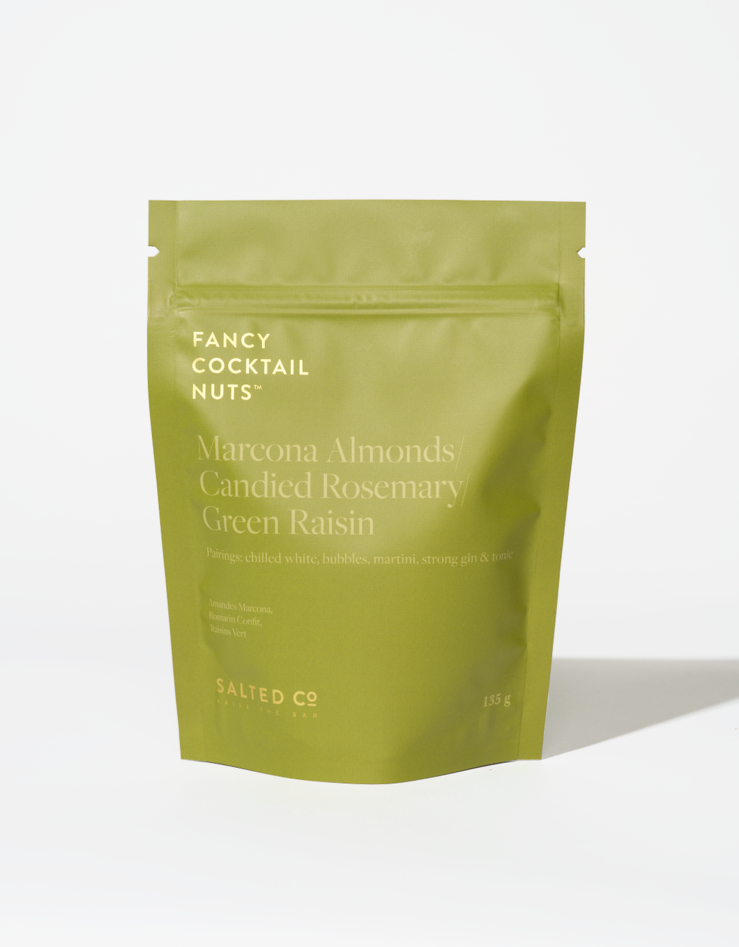 Marcona almonds, Candied Rosemary & Raisin Pouch
