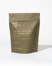 Load image into Gallery viewer, Valencia almonds, Dried Black Olive, Sea Salt Pouch