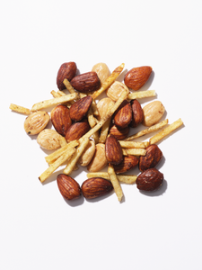 Marcona & Valencia Almonds, Potato Sticks, Truffle Pouch