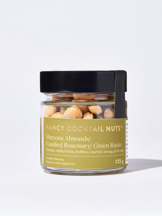 Marcona almonds, Candied Rosemary & Raisin Jar