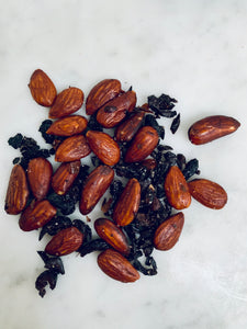 Valencia almonds, Dried Black Olive, Sea Salt Pouch